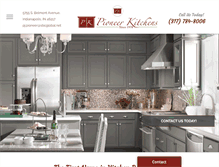 Tablet Screenshot of pioneer-kitchens.com